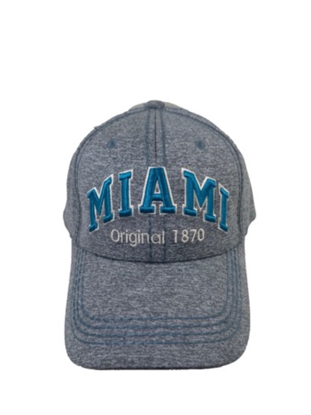 Robin Ruth Miami Baseball Cap, Adjustable OSFM, NWT - Heathered Blue